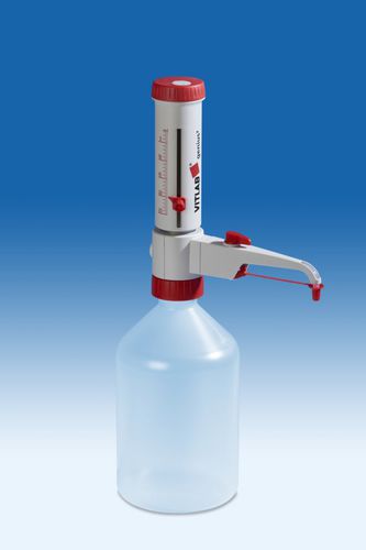 Dispensador sobre frasco para la investigación - VITLAB® genius² - Vitlab - multiusos / de laboratorio / de volumen regulable