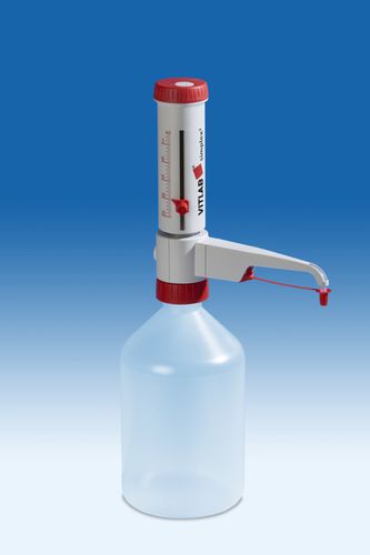 Dispensador sobre frasco multiusos - simplex² - Vitlab - para la investigación / de laboratorio / de volumen regulable