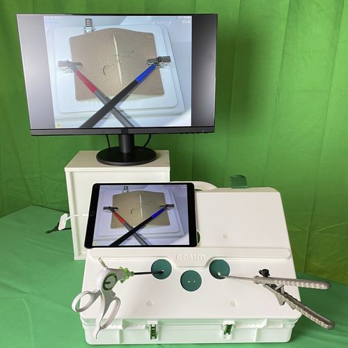 Simulador para cuidados urológicos - eoSim SurgTrac Urology - eoSurgical - de formación / para sutura / laparoscópico