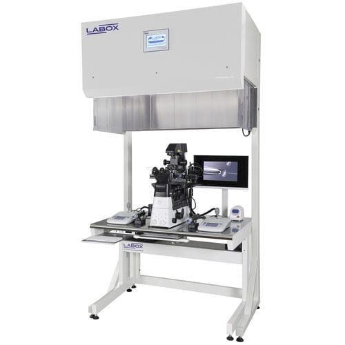 Estación de trabajo de laboratorio totalmente automatizada - FBB R 12 IVF - LABOX - de pie / de flujo laminar