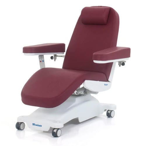 Sillón para extracción de sangre eléctrico - BDC 12 - SCHRODER HEALTH PROJECTS - de 3 secciones / con ruedas / Trendelenburg