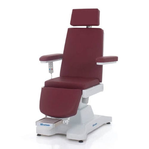 Sillón para tratamiento eléctrico - ENT 7 - SCHRODER HEALTH PROJECTS - de 3 secciones / con reposapiernas / con reposapiés