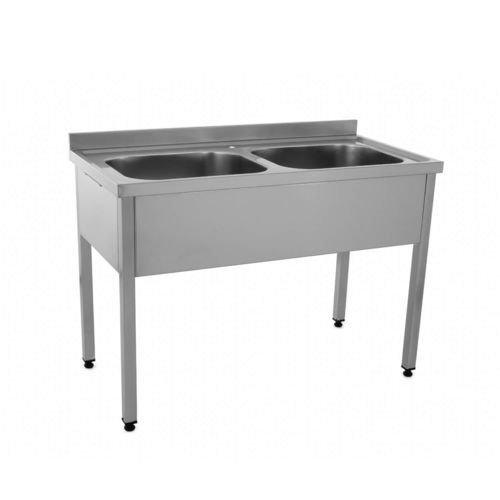 Fregadero médico - SSW 02 - SCHRODER HEALTH PROJECTS - 2 estaciones / de acero inoxidable
