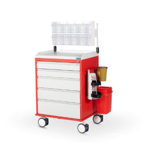 Carro de anestesia - EMC 02 - SCHRODER HEALTH PROJECTS - de hospital / de emergencia / de medicamentos