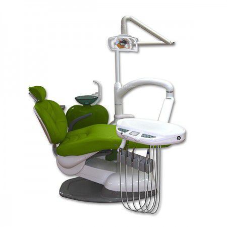 Unidad dental con sillón hidráulico - QL-A - Hannox International - con monitor / con portainstrumentos / con luz