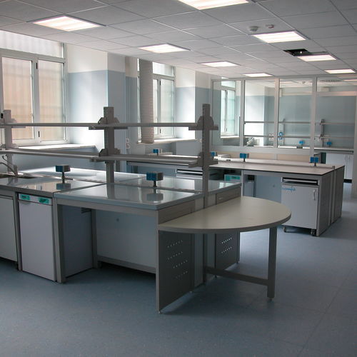 Mesa de laboratorio para histopatología - COM-Lab 6 - comfit s.r.l - modulable / con fregadero / montable en pared