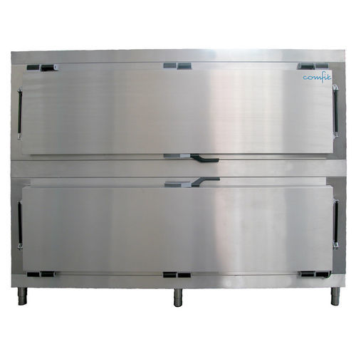 Cámara mortuoria frigorífica para camillas mortuorias - CFI 80 / 2 AL - comfit s.r.l - 2 cuerpos / de carga transversal / modular