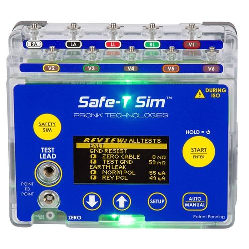 Tester de seguridad eléctrica - Safe-T Sim® - Pronk Technologies - de control / para dispositivos médicos / portátil
