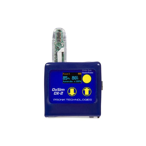Simulador SpO2 - OX-2 OxSim Flex® - Pronk Technologies - de frecuencia cardíaca / para atención general / pantalla