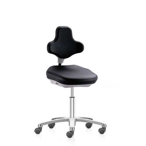 Silla de laboratorio - ESD Labster 9103E - Bimos - con ruedas / con respaldo alto / de altura variable