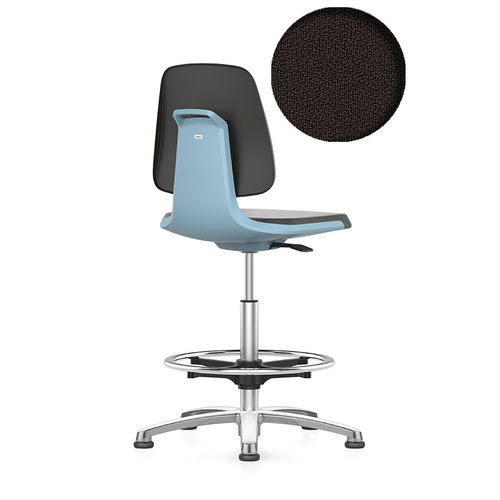 Silla de laboratorio - Labsit 9121 - Bimos - con respaldo alto / neumática / de altura variable
