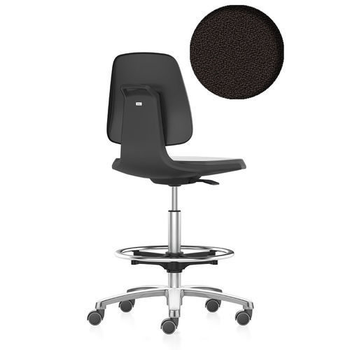 Silla de laboratorio - ESD Labsit 9125E - Bimos - con ruedas / con respaldo alto / neumática