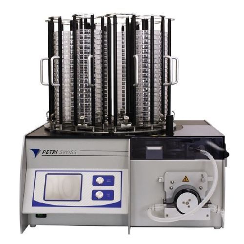 Dispensador de medios para placas de Petri - PetriSwiss PS 200 - Biotool Swiss AG - automático / de mesa