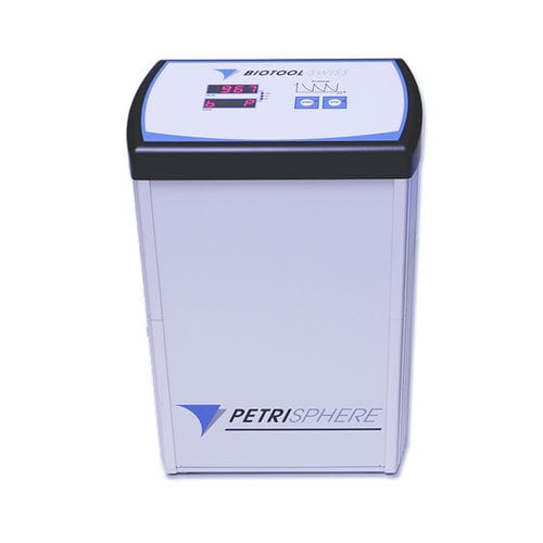 Estación de trabajo de laboratorio anaeróbica - PetriSphere - Biotool Swiss AG - para el cultivo bacteriano / automática / de mesa