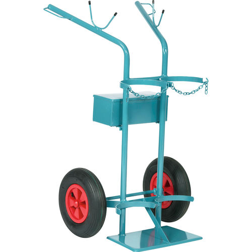 Carro médico - 7.00.630  - Düperthal Sicherheitstechnik GmbH & Co. KG - portacilindros de gas / para transporte / de 2 cilindros