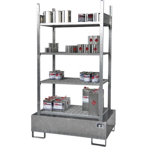 Estantería 4 estantes - 1.46.015 - Düperthal Sicherheitstechnik GmbH & Co. KG - para contenedores