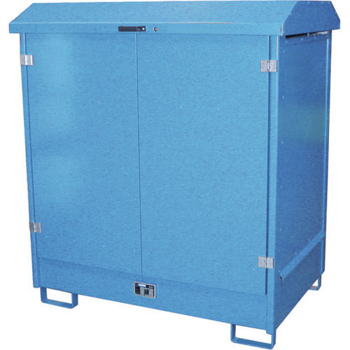 Armario para líquido inflamable - 1.48.212 - Düperthal Sicherheitstechnik GmbH & Co. KG - con puerta / azul / con 2 puertas
