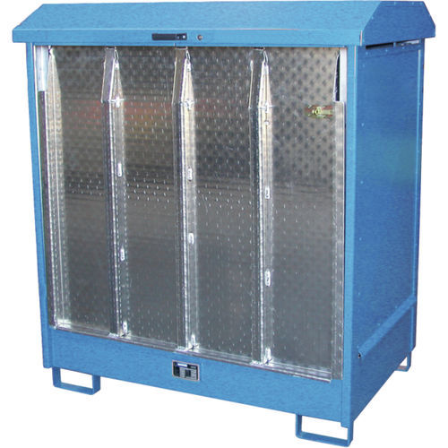 Armario para líquido inflamable - 1.48.412 - Düperthal Sicherheitstechnik GmbH & Co. KG - con puerta / azul / con 2 puertas