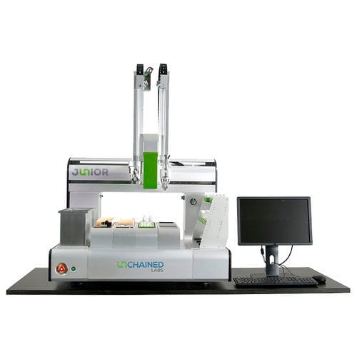 Sistema de automatización de laboratorio de flujo de trabajo - Junior  - Unchained Labs - de alto rendimiento / de mesa