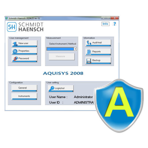 Software de medición - Aquisys  - SCHMIDT + HAENSCH - de gestión / de control de equipos / de laboratorio