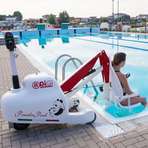 Elevador de pacientes con batería - PandaPool - DiGi Project - con ruedas / para piscina / elevadora
