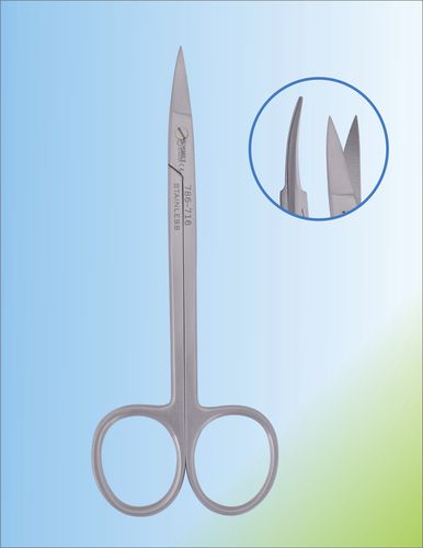 Tijera para cirugía dental - SSI 786-716 - Smile Surgical Ireland Limited - de Quinby / para humanos / curvada