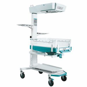 Mesa de reanimación neonatal con altura regulable - BabyGuard W-1140, BabyGuard W-1145 - Dixion Vertrieb Medizinischer Geräte - con ruedas
