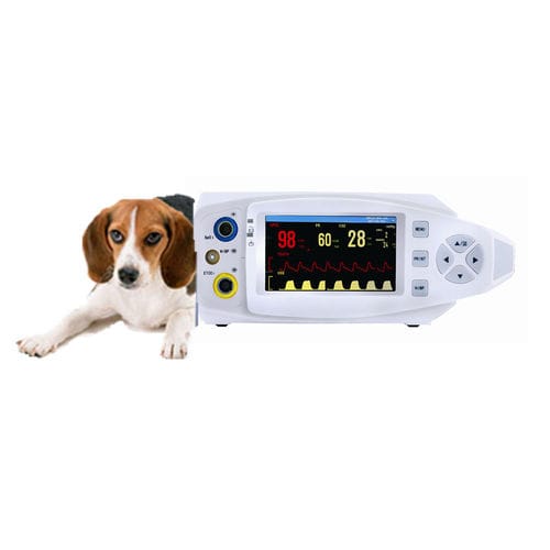 Monitor de paciente portátil - PM-2D VET - Promed Technology - de frecuencia cardíaca / etCO2 / SpO2