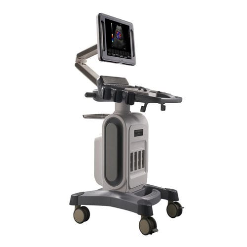 Ecógrafo con soporte - DC-6000 PLUS - Promed Technology - para ecografía polivalente / blanco y negro / doppler-color