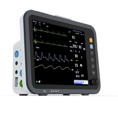 Monitor de paciente portátil - PM-12A - Promed Technology - compacto / ECG / de frecuencia respiratoria