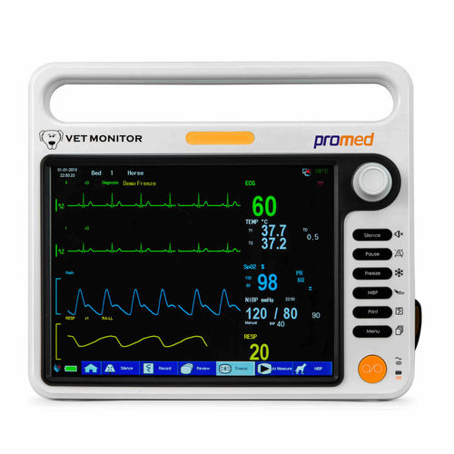 Monitor de paciente portátil - PM-12B - Promed Technology - ECG / RESP / SpO2