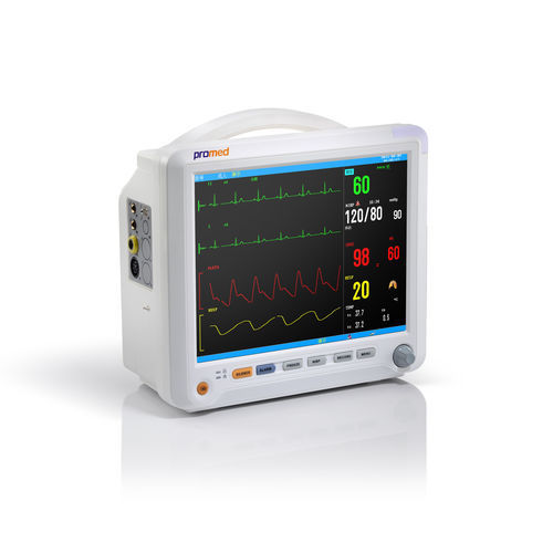 Monitor de paciente portátil - PM-12 - Promed Technology - ECG / RESP / SpO2