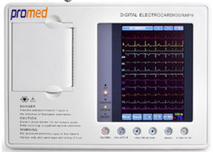 Electrocardiógrafo para diagnóstico en reposo - ECG-103B - Promed Technology - 3 canales / digital / con impresora