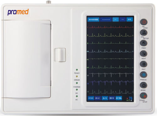 Electrocardiógrafo para diagnóstico en reposo - ECG-T6 - Promed Technology - 6 canales / digital / con impresora
