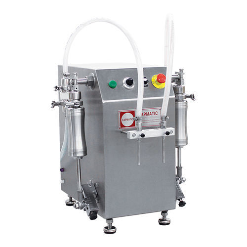 Máquina de llenado semiautomática - CF - Capmatic - de pistón / de pie / de líquidos
