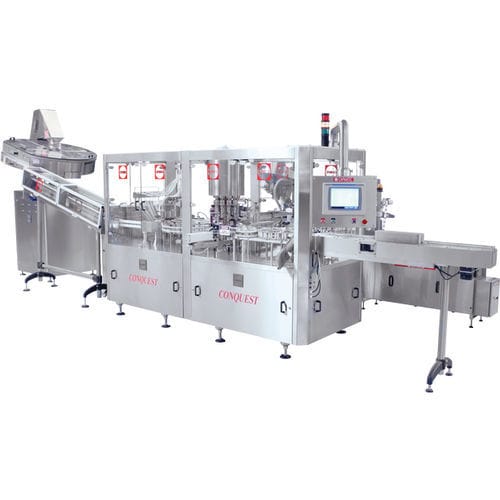 Máquina de llenado continua - Conquest® Pharma - Capmatic - rotativa / de latas / de tapón