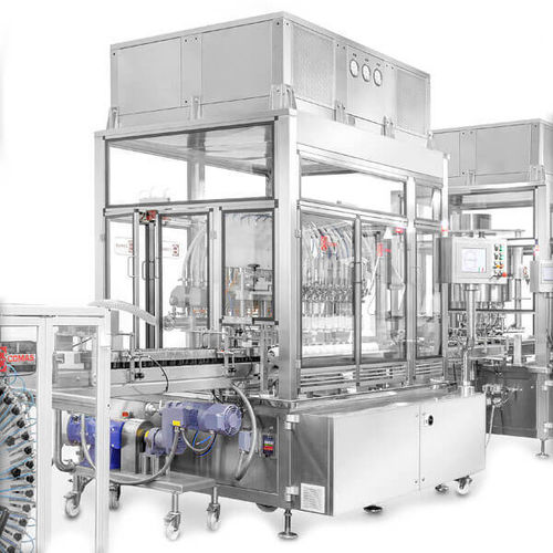 Sistema de llenado y sellado para la industria farmacéutica - RLM Series - MG America - automático / lineal / continuo