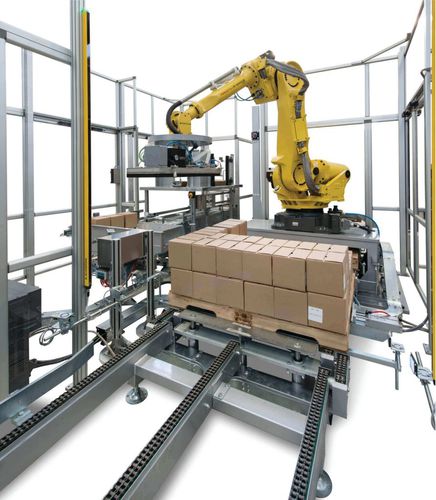 Paletizador automático - MG2 GRP - MG America - robotizado / para la industria farmacéutica