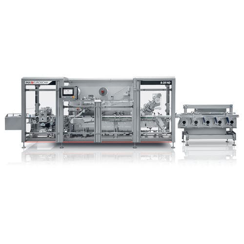 Sistema de embalaje enteramente automático - R-201 ND - IMA Pharma - controlado por ordenador / flow-pack / horizontal
