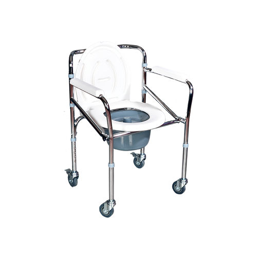 Asiento de ducha con reposabrazos - 603 - IMC MEDICAL - con ruedas / con apertura higiénica / con cubo