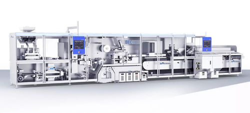 Sistema de embalaje en línea - BEC 500 - Uhlmann - modular / en blíster / con módulo de encartonado