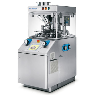 Tableteadora - E 150 Plus - Romaco - para la industria farmacéutica / rotativa / de una cara