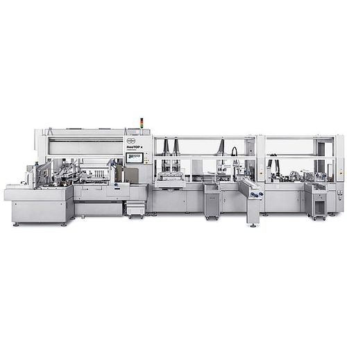 Estuchadora enteramente automática - NeoTOP x - Körber Pharma - compacta / modular / de frascos