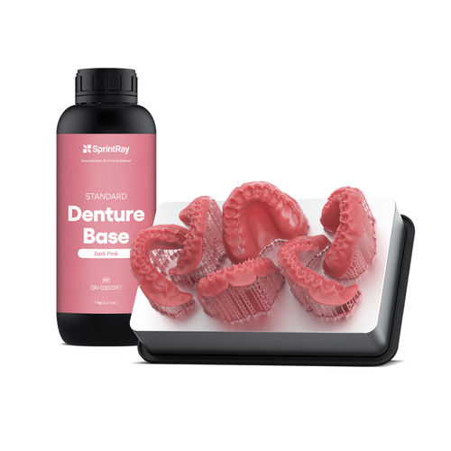 Material dental de resina - SRI-0202099 - SprintRay - para impresión en 3D / para la fabricación de dentaduras postizas / biocompatible