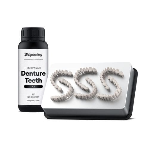Material dental de resina - SRI-0202091 - SprintRay - para impresión en 3D / para la fabricación de dentaduras postizas / biocompatible