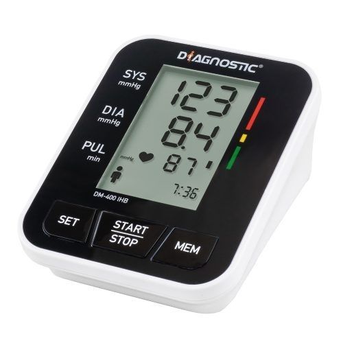 Tensiómetro electrónico automática - DM-400 IHB  - Diagnosis - oscilométrica / con manguito para adulto / 2 x 60