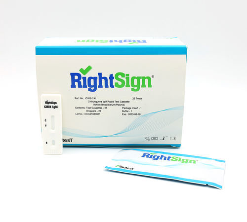 Prueba rápida de chikungunya - ICKG-C series - Hangzhou Biotest Biotech Co. Ltd. - de IgM / de IgG / por plasma