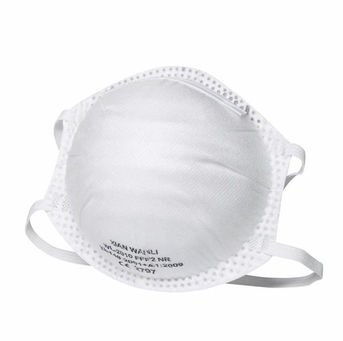 Mascarilla FFP2 - WL-2010 - Hubei Wanli Protective Products - sin látex / sin válvula / tipo copa
