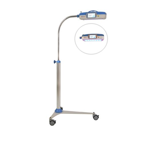 Lámpara de fototerapia neonatal - Istanbul Medikal LTD. ŞTİ. - con ruedas / de infrarrojos / de luz azul