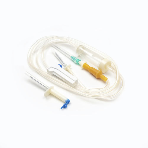 Set de perfusión policloruro de vinilo - Shandong Wuzhou Medical Equipment - de polipropileno / con cámara de goteo / con conector en Y